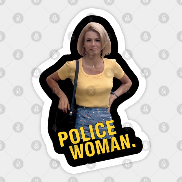 Police Woman - Angie Dickinson Sticker by wildzerouk